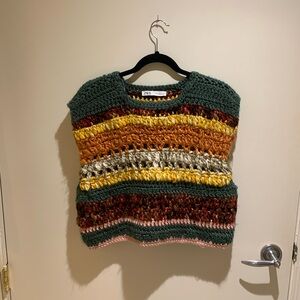Zara crochet sweater vest